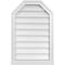 Ekena Millwork Octagonal Top Surface Mount PVC Gable Vent w/ 2"W x 2"P Brickmould Sill Frame, 20"W x 30"H GVPOT20X3003SN - alternate 1